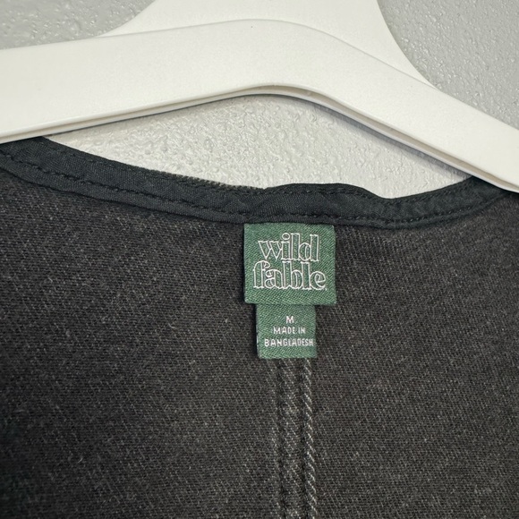 Wild Fable Denim Crop Top NWT Gray / Black 🩶🖤 Size M - Picture 4 of 5